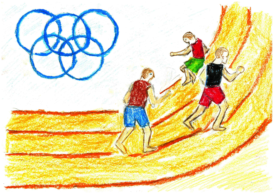 Детский рисунок на тему олимпиада