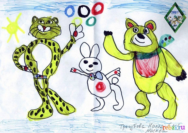Символ Олимпийских игр рисунок