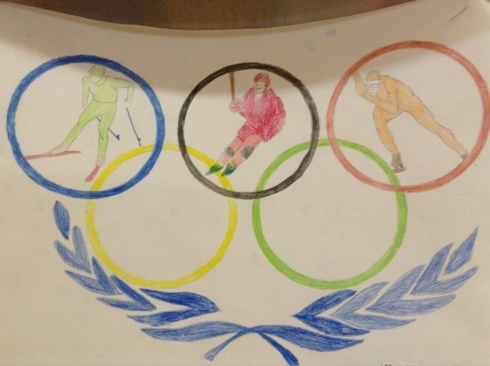 Детские рисунки на тему Олимпийские игры