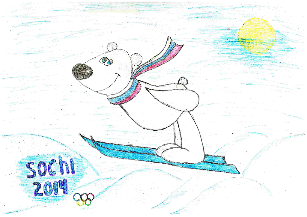 Рисование зимних Олимпийских игр