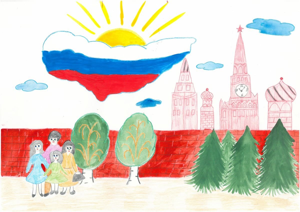 Конкурс детских рисунков Россия Родина моя