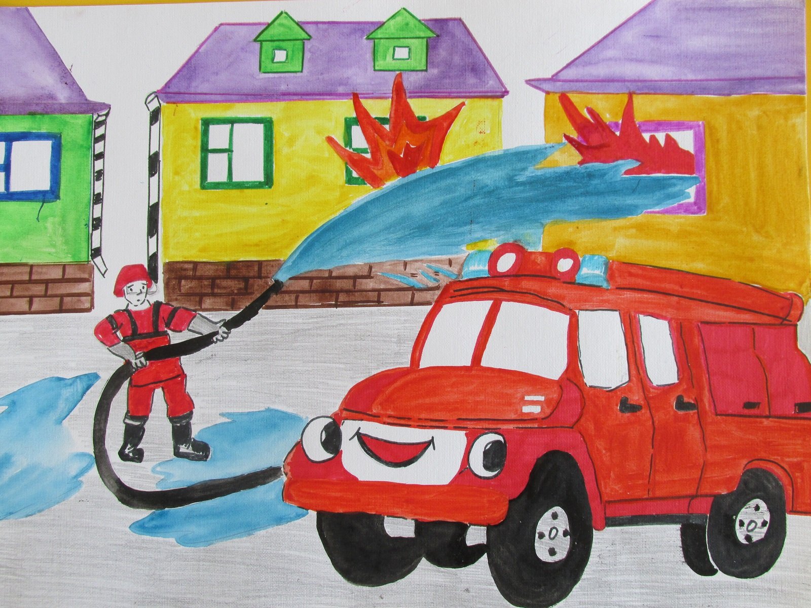 Рисование в детском саду безопасность