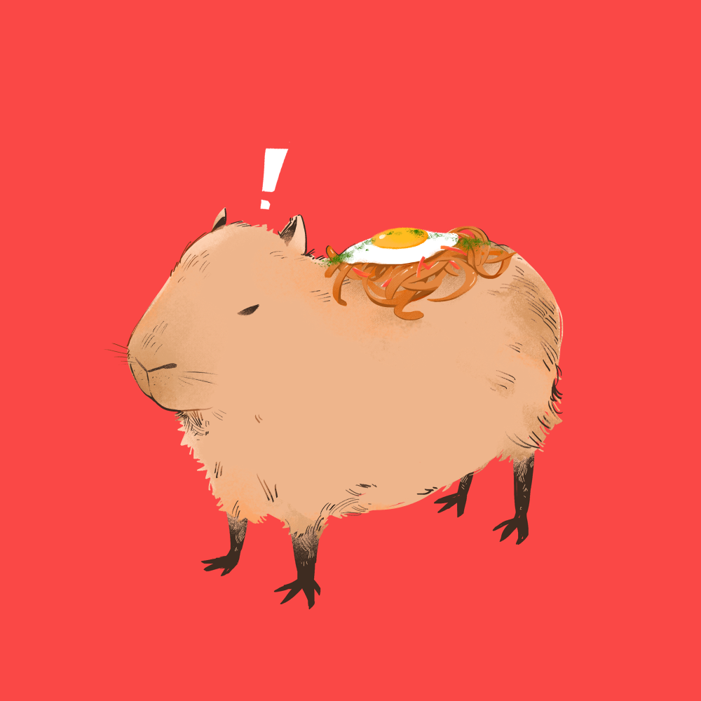 Капибара рисунок арт (26 фото) скачать бесплатно