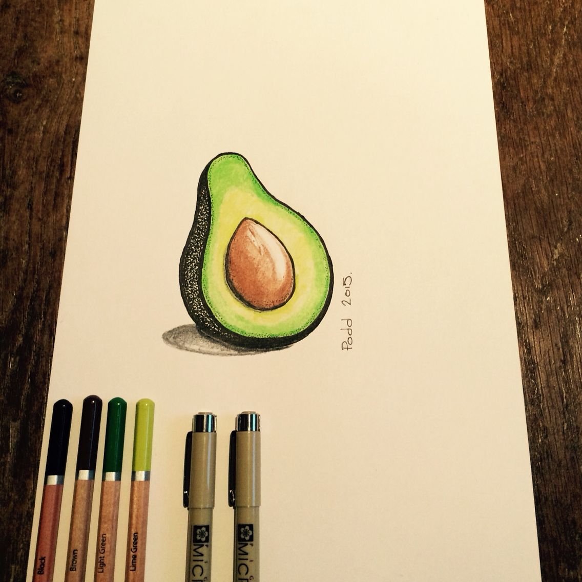 Идеи для рисования авокадо