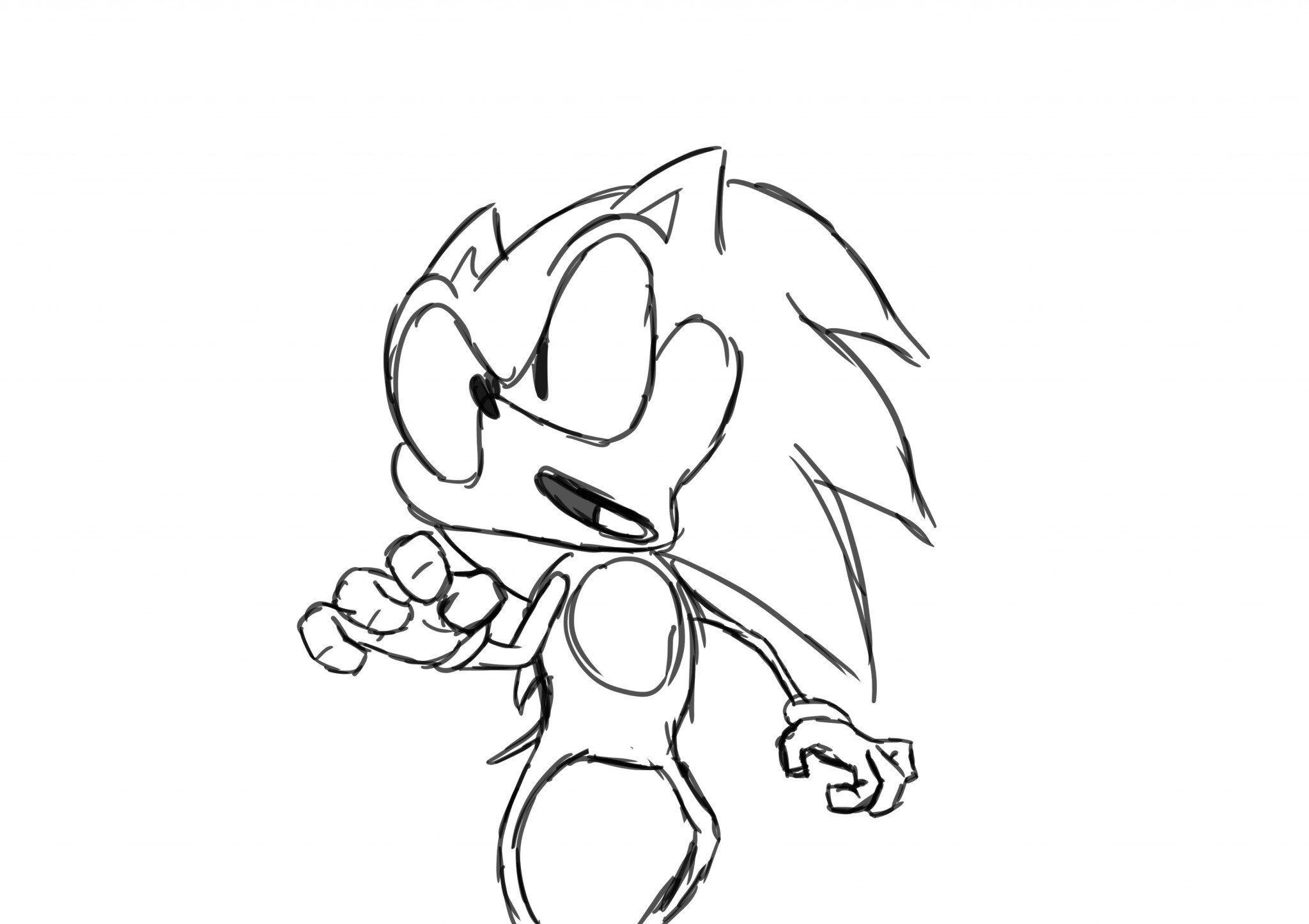 Sonic карандашом