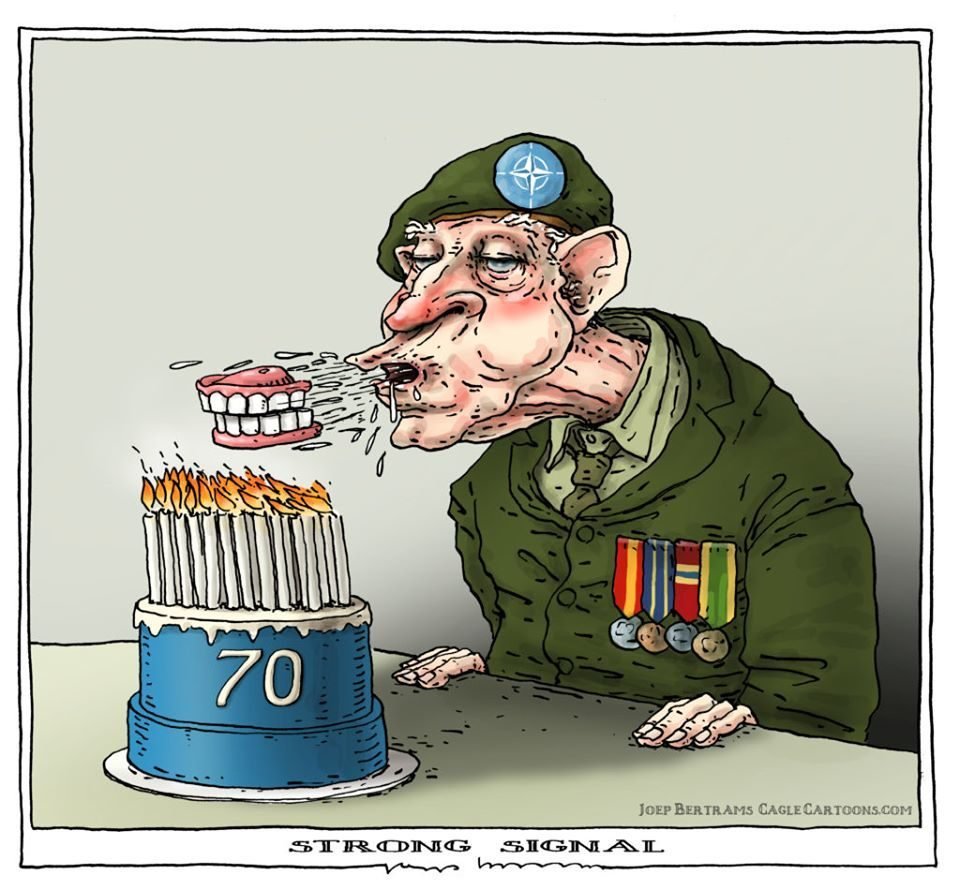 Солдат НАТО карикатура