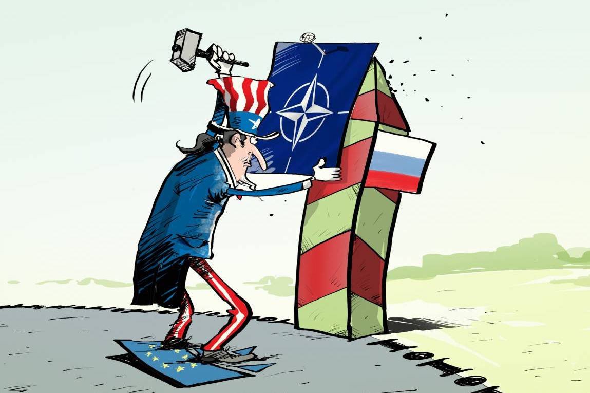 США И Европа карикатура