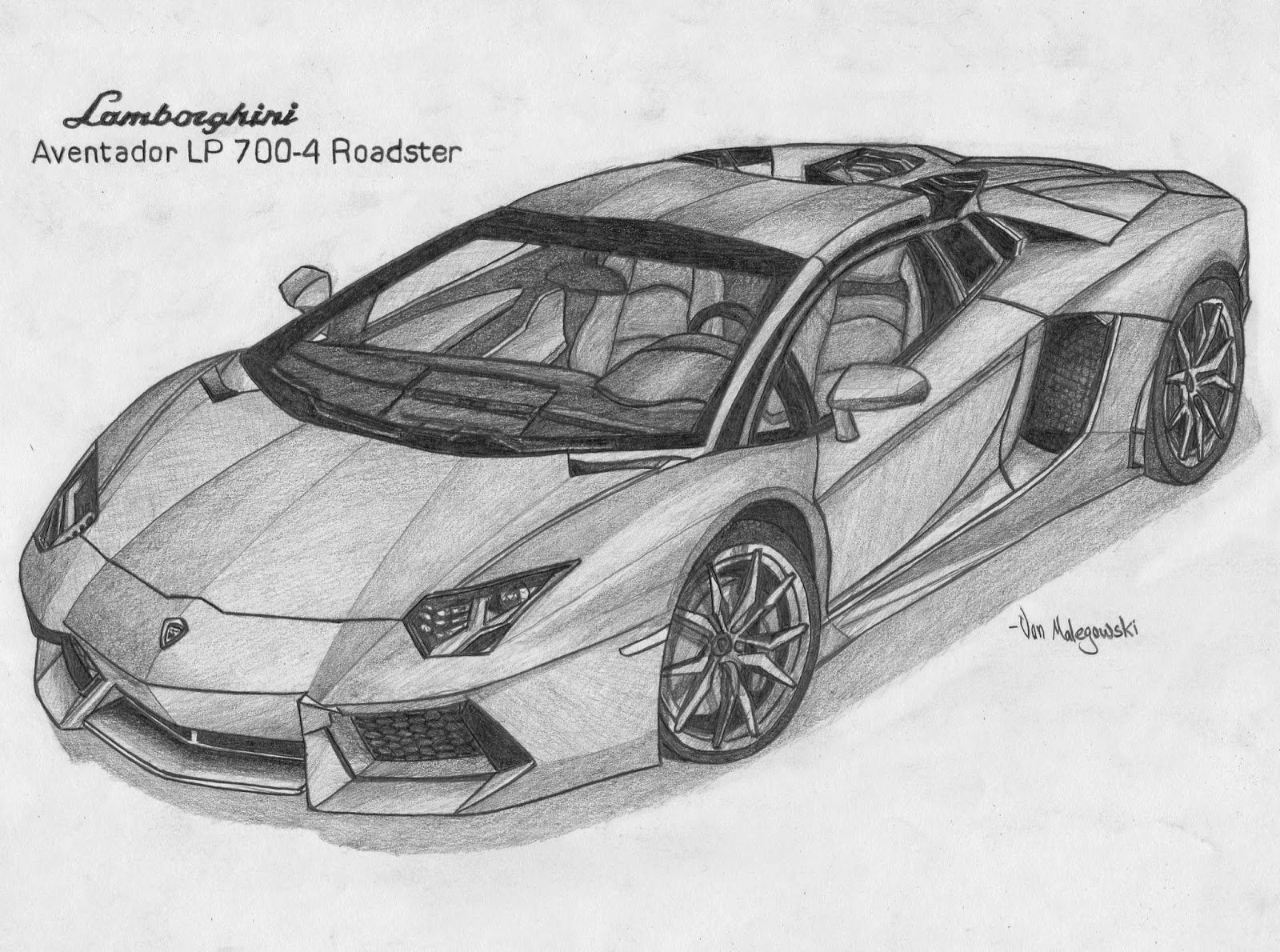 Lamborghini Aventador lp700-4 чертежи