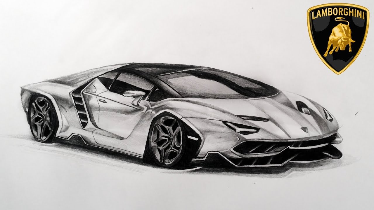 Lamborghini Centenario рисунок