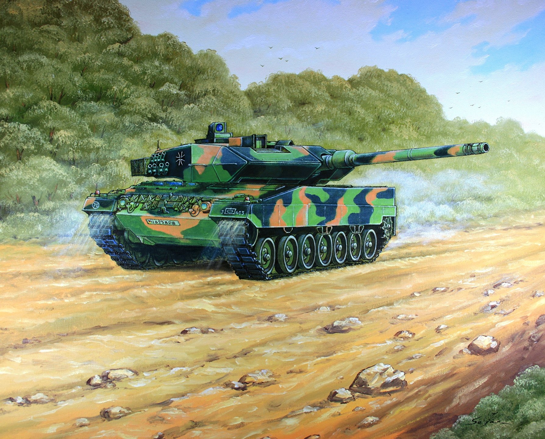 Танк Leopard 2a6 Art