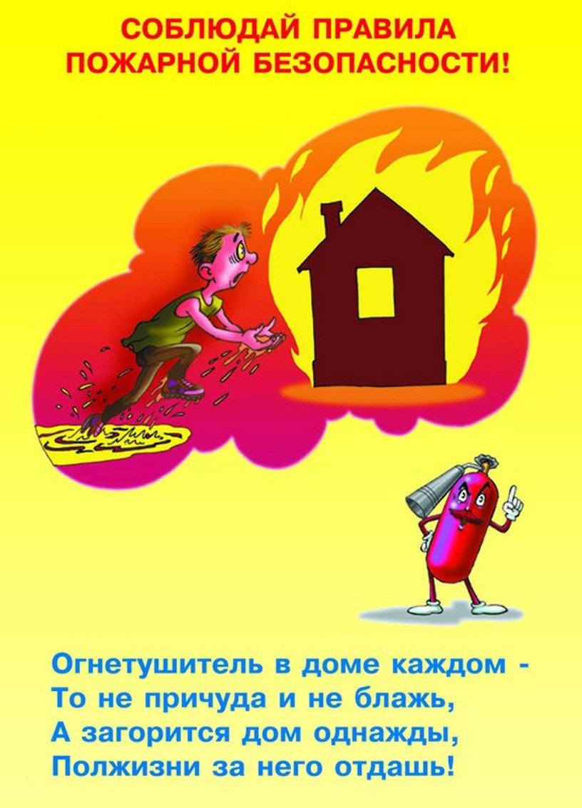 Плакаты по противопожарной безопасности для детей