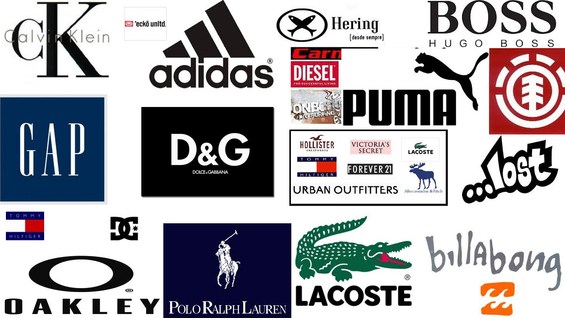 Эмблемы фирм одежды