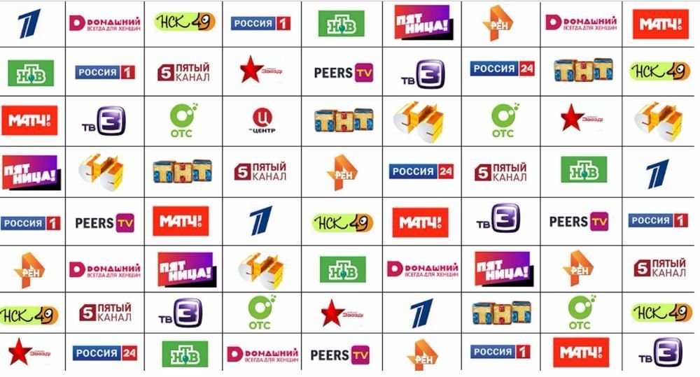 Эмблемы каналов телевидения
