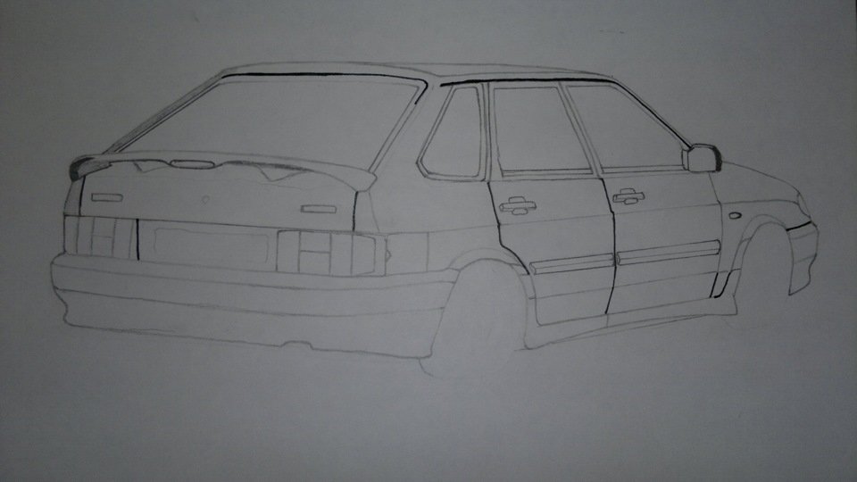 Как нарисовать ваз 2114 (67 фото) скачать бесплатно