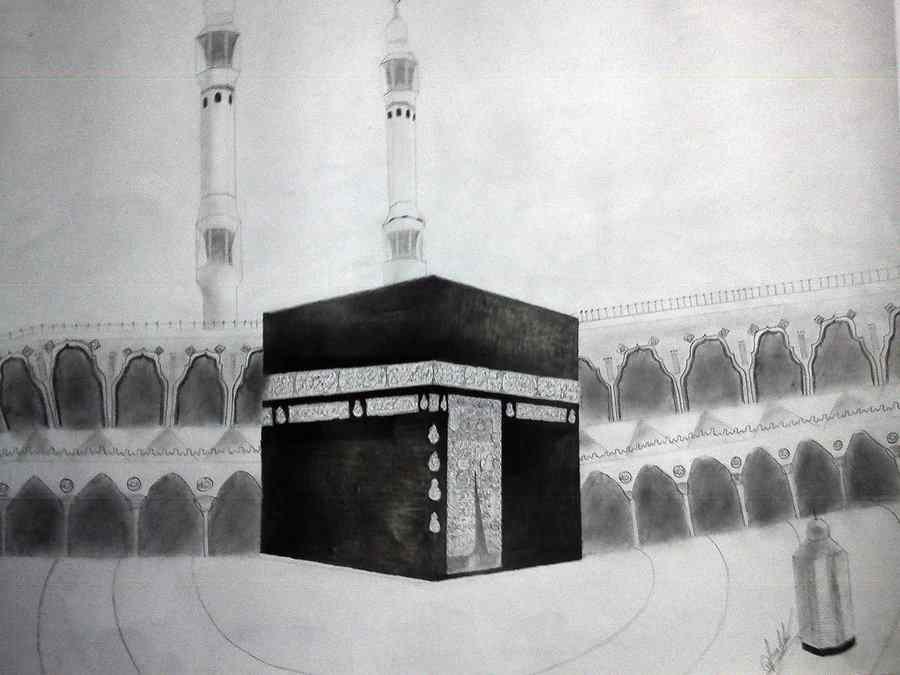 Кибля. Мечеть Кааба в Чечне. Кааба Мекка рисунок. Кааба Мекка Медина живопись. Мечеть храм Кааба рисунок.