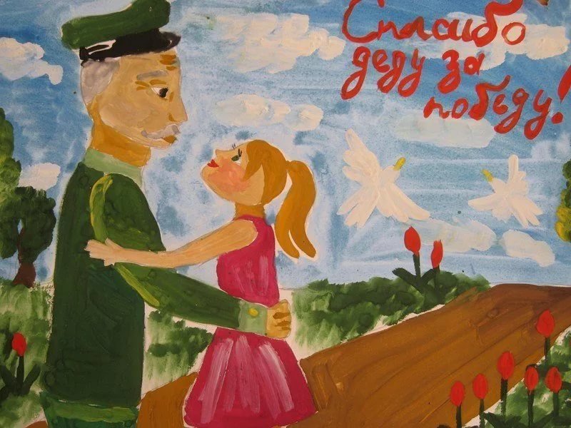Детские рисунки ко Дню Победы