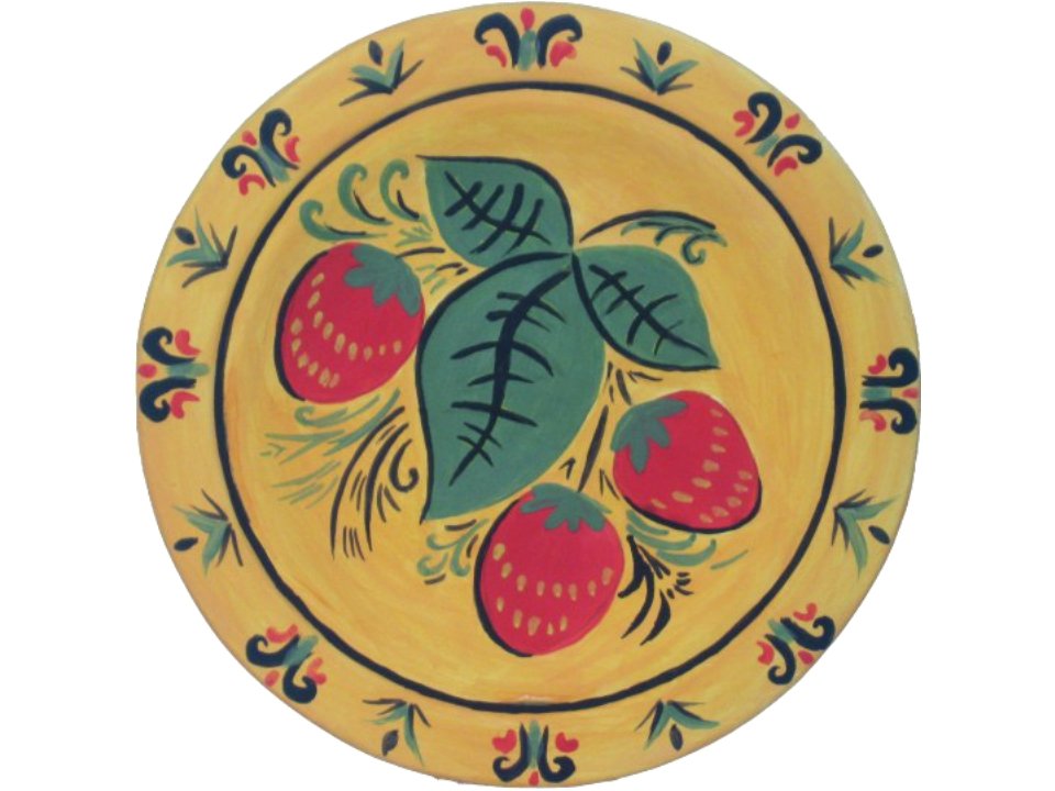 Хохломская роспись тарелки 5кл