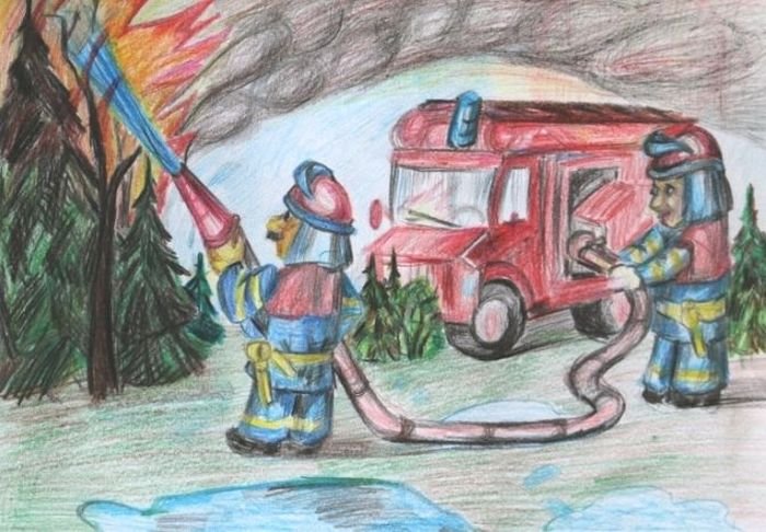 Пожарная охрана глазами детей