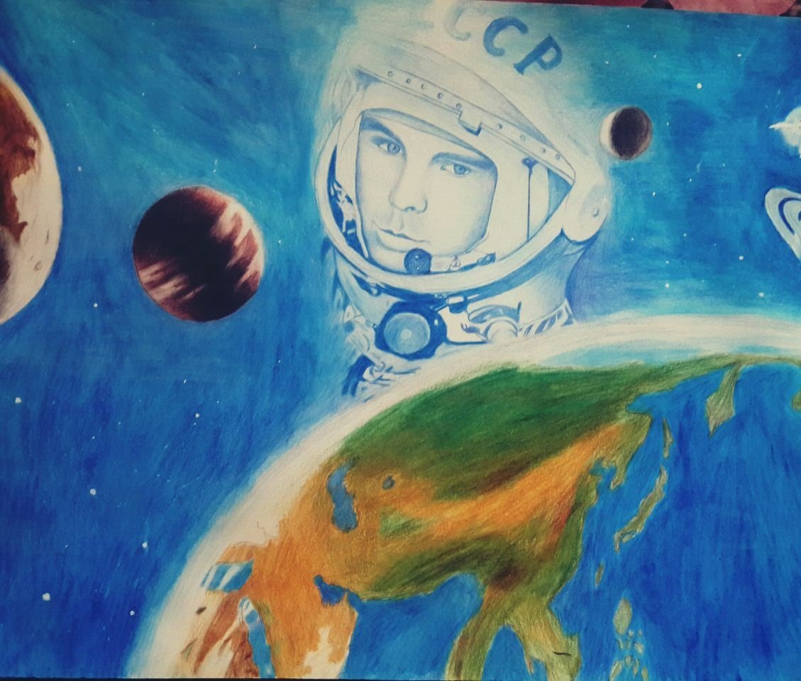 Рисунки на тему космос глазами детей