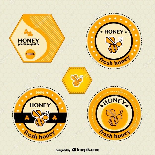 Логотип этикетки для мёда