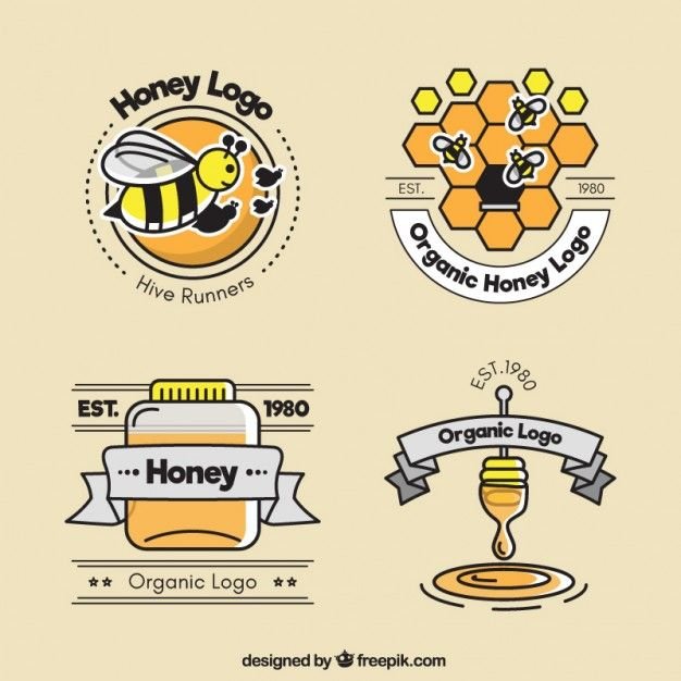 Логотипы пчелиной продукции
