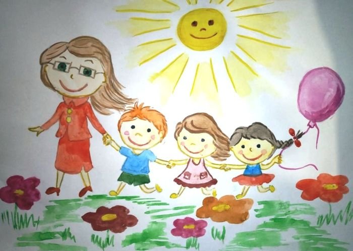 Рисование мой детский сад