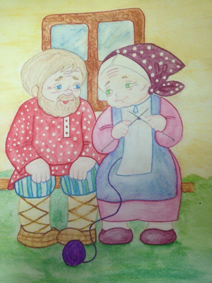 Бабушка рисунок