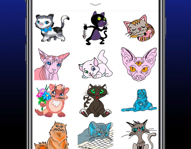 Стикеры кошка лана (57 фото) скачать бесплатно