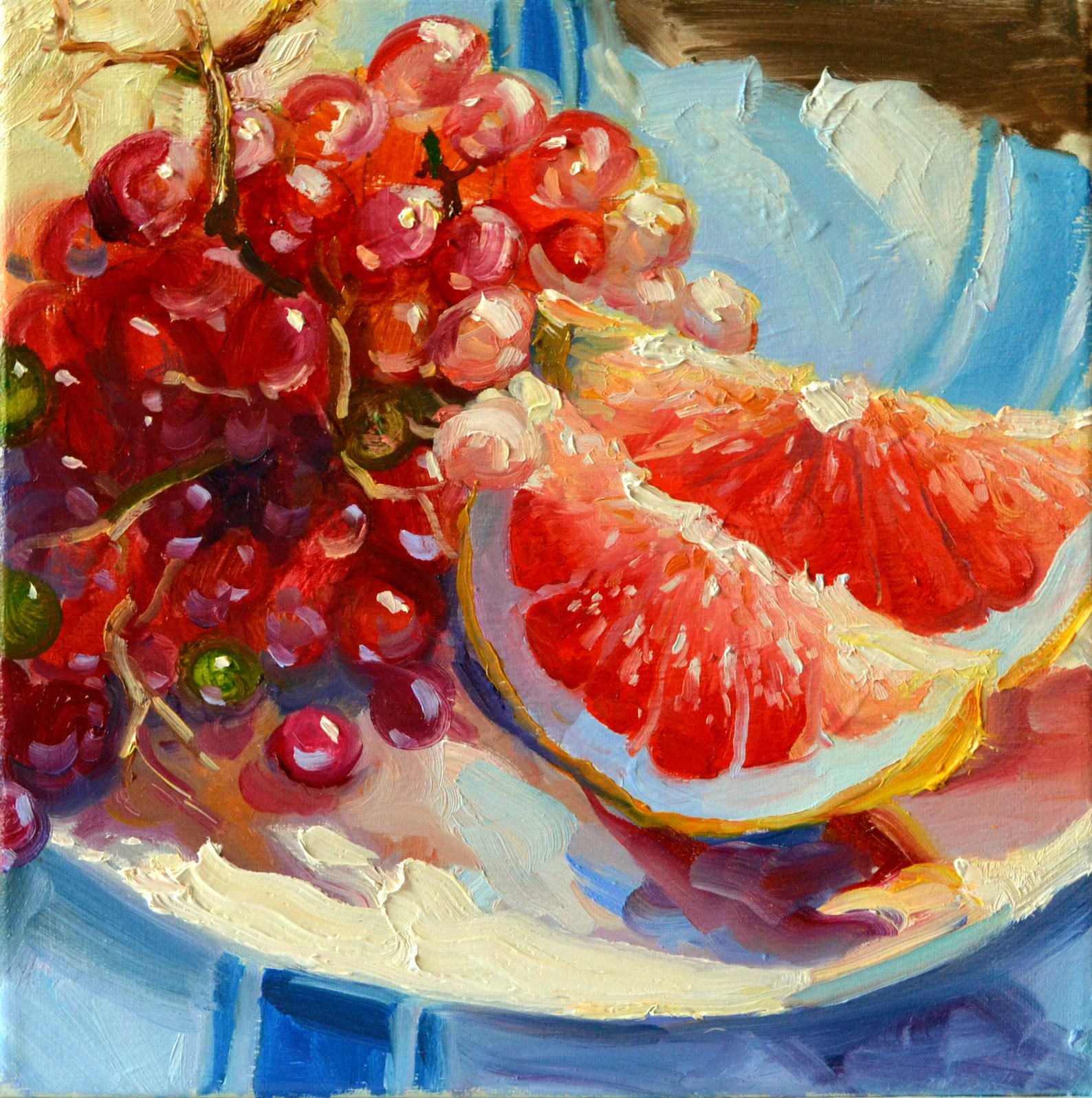 Картины маслом фрукты