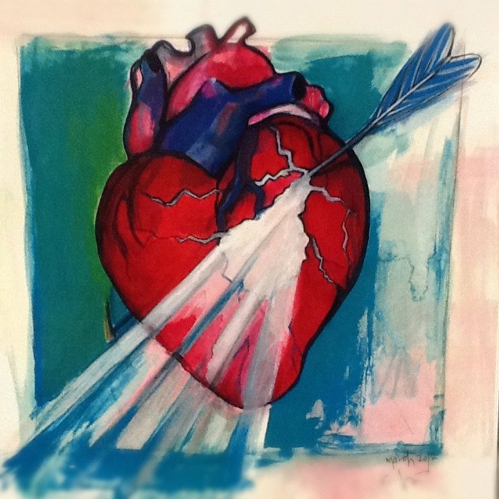 Влюблённое сердце арт