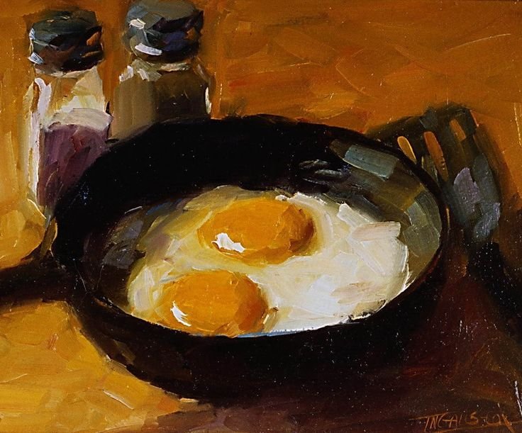 Картины Карен Вернер яичница