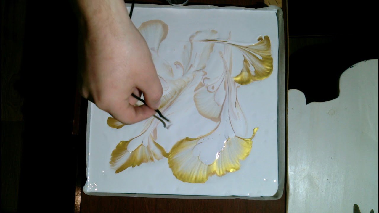 Техника рисования золотом