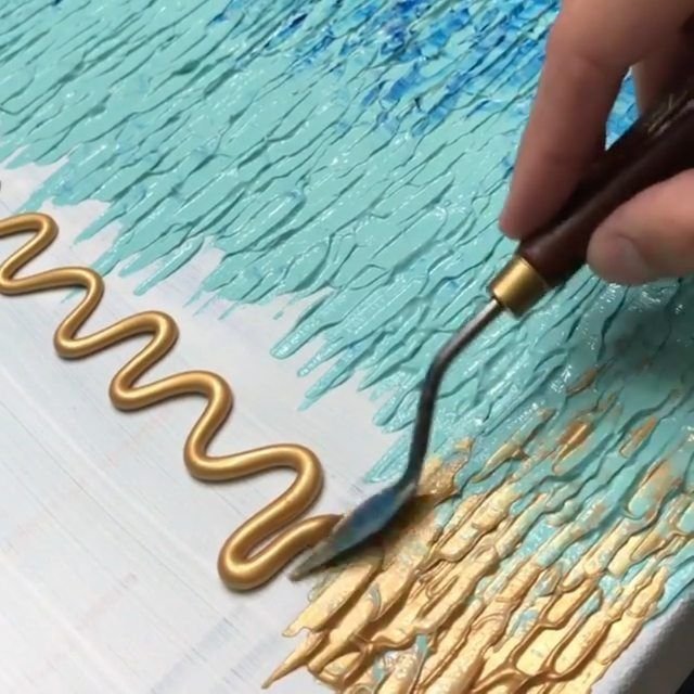 Живопись по текстурной пасте