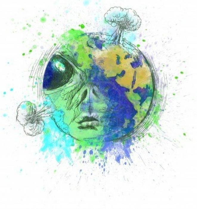Рисование в детском саду наша Планета земной шар