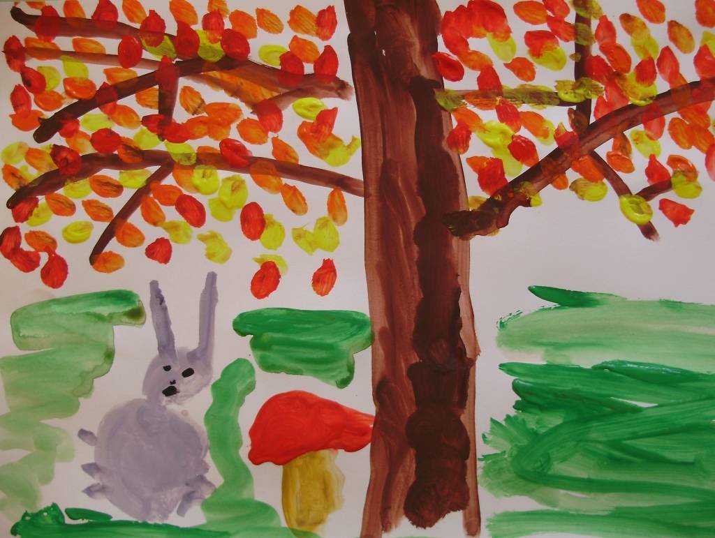 Рисование с детьми на тему осень