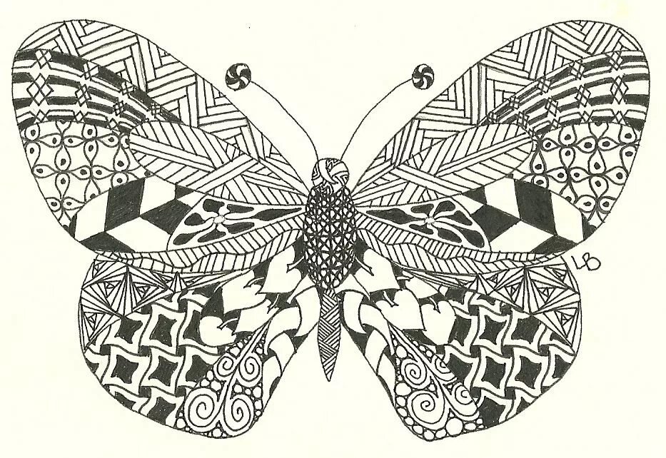 Стилизованные бабочки