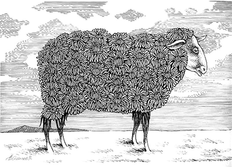 Овца стилизация