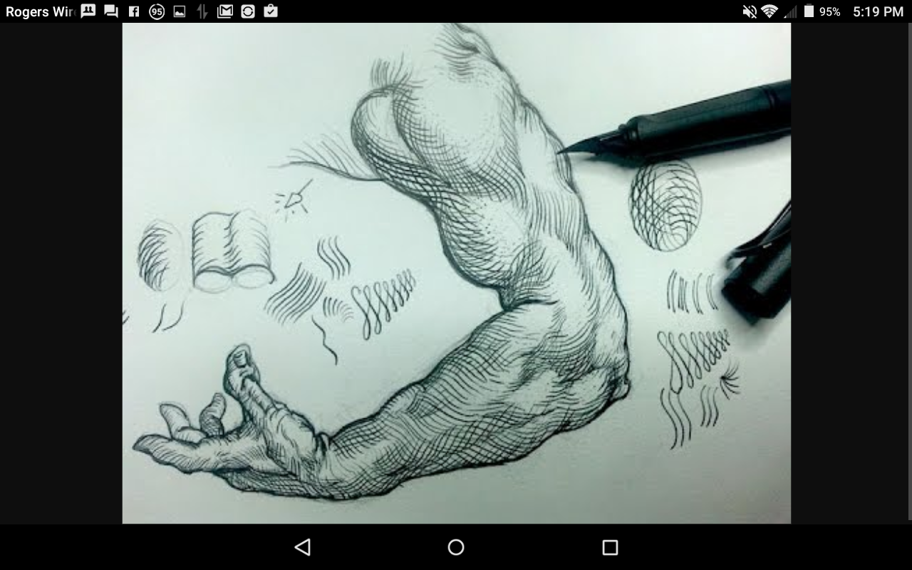 Рисование человека ручкой