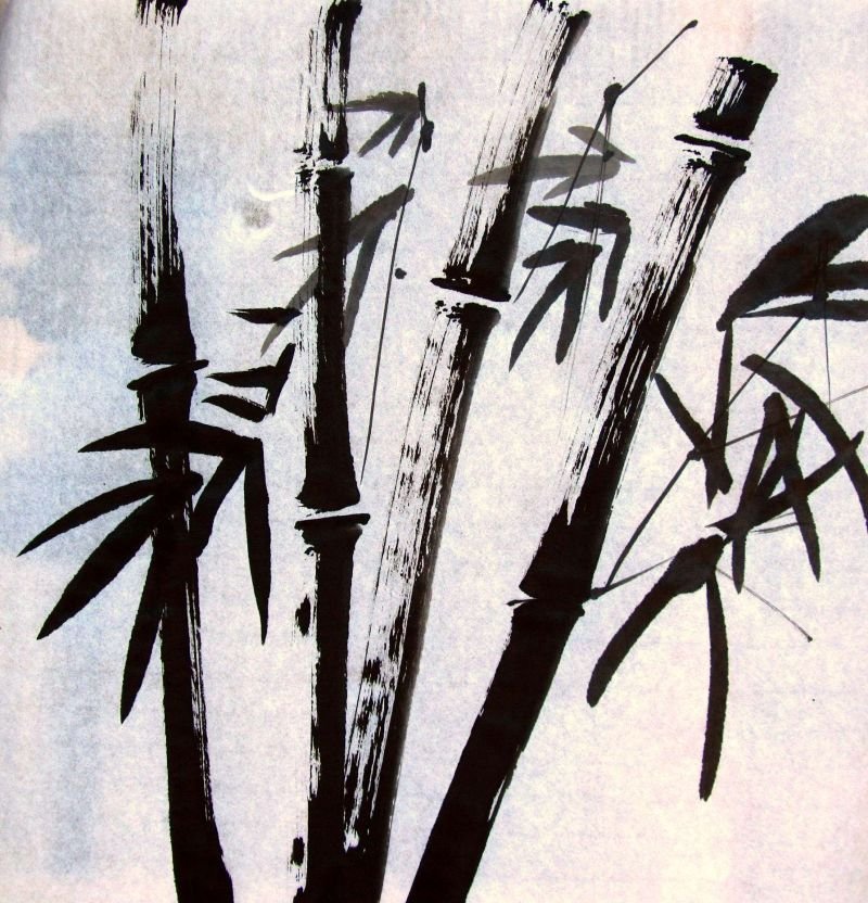 Бамбук тушью Китай