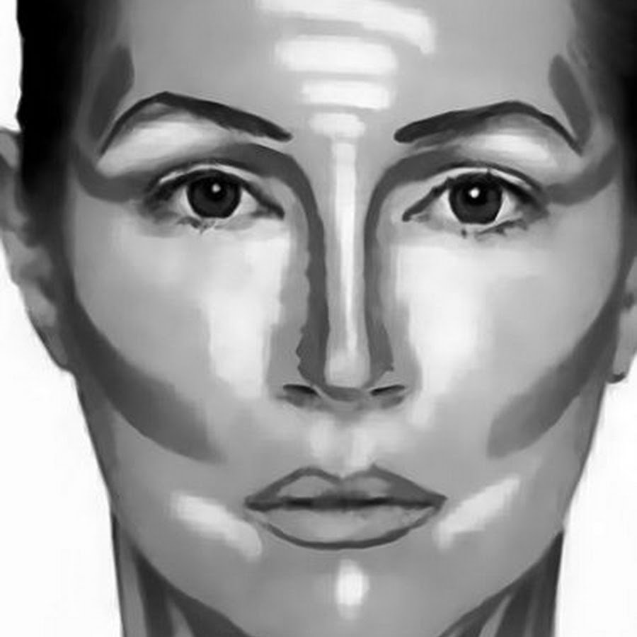 Рисование теней на лице