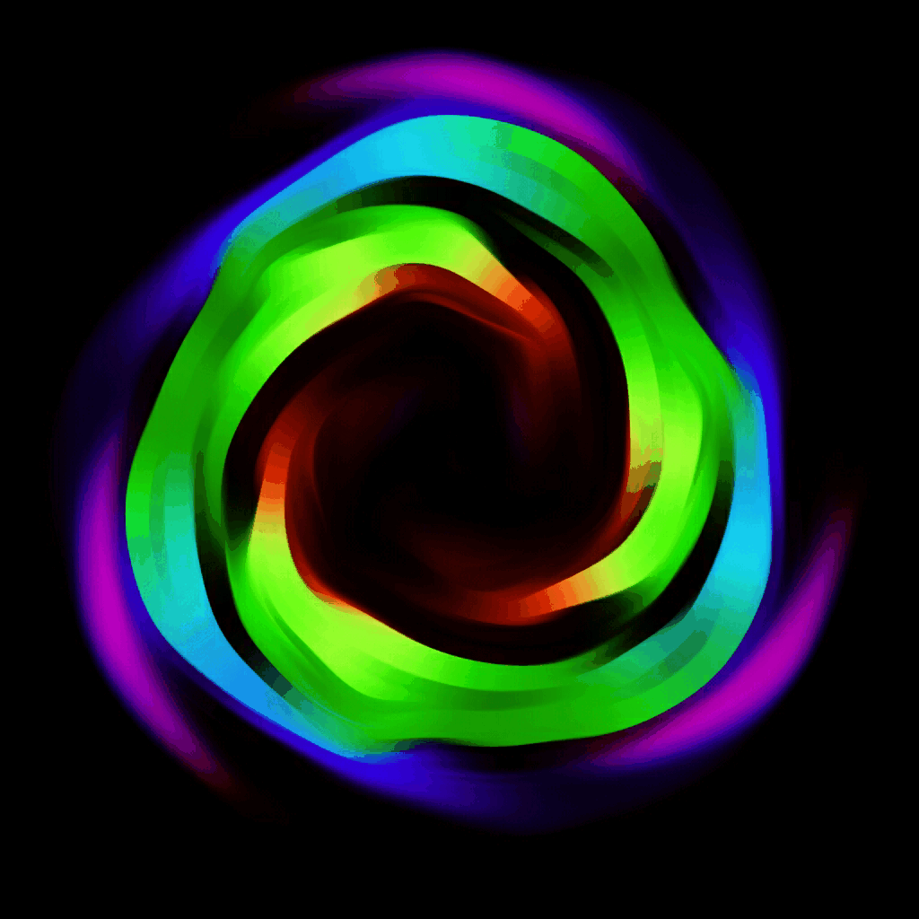 Анимация Цветной пёсик на зеленом фоне, гифка. Изображение 200х200, Аватар 80х80 пикселей gif картинка.