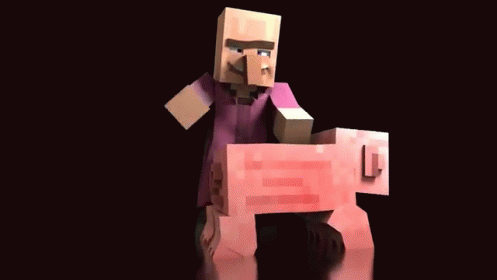 Minecraft Twerk GIF. Свинья из МАЙНКРАФТА, Гифки майнкрафт. Пошлая гифка со свиньёй на аватарку в ДС!