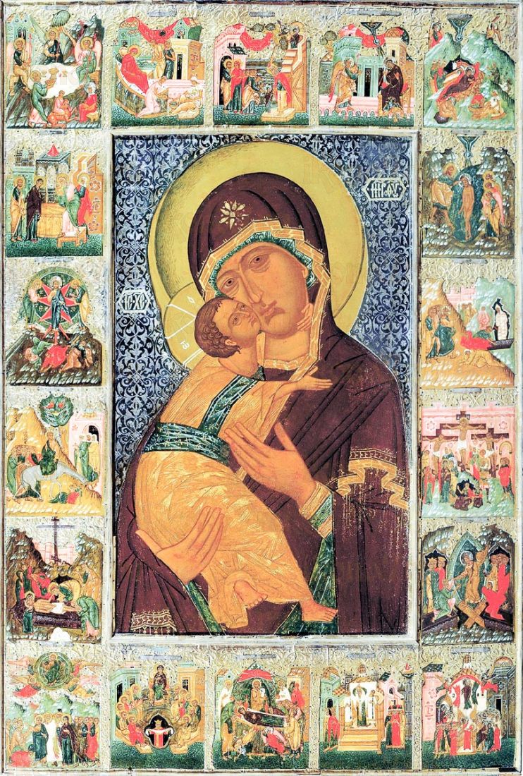 Иконопись : икона Владимирской Божией матери