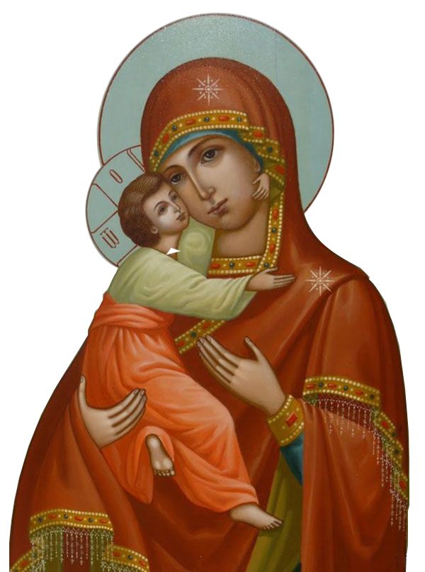 Живая открытка Владимирская икона Божией Матери