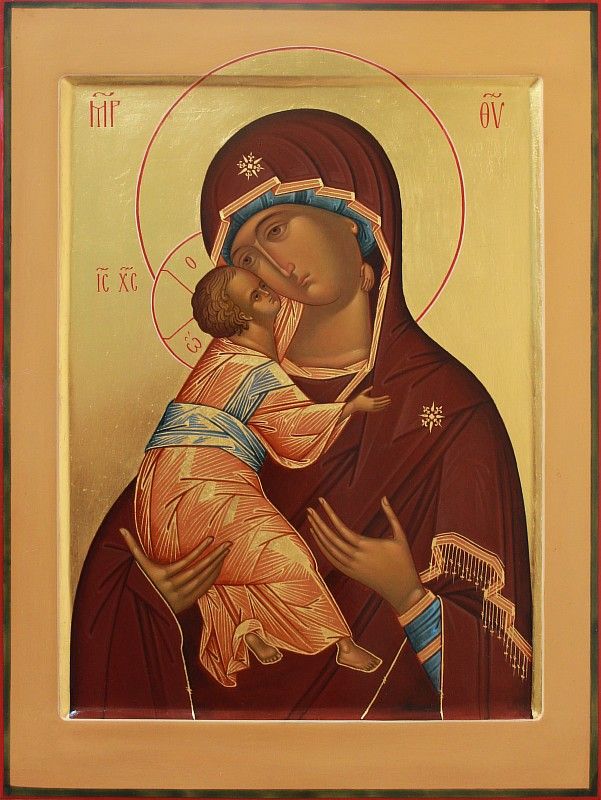 Картинка Владимирская икона Богородицы со слезой.