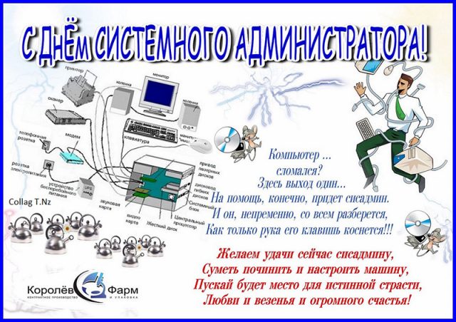 Красивые картинки День системного администратора в России.