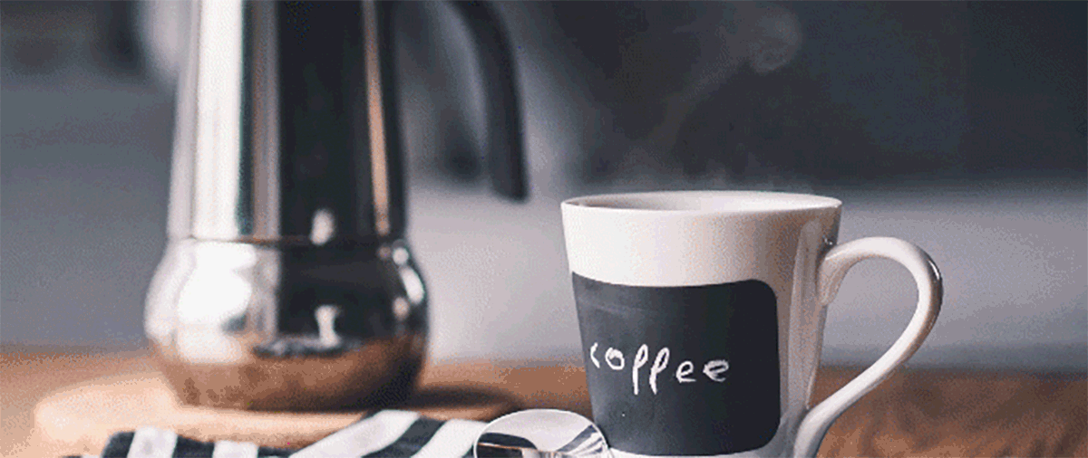 Анимированная чашка кофе