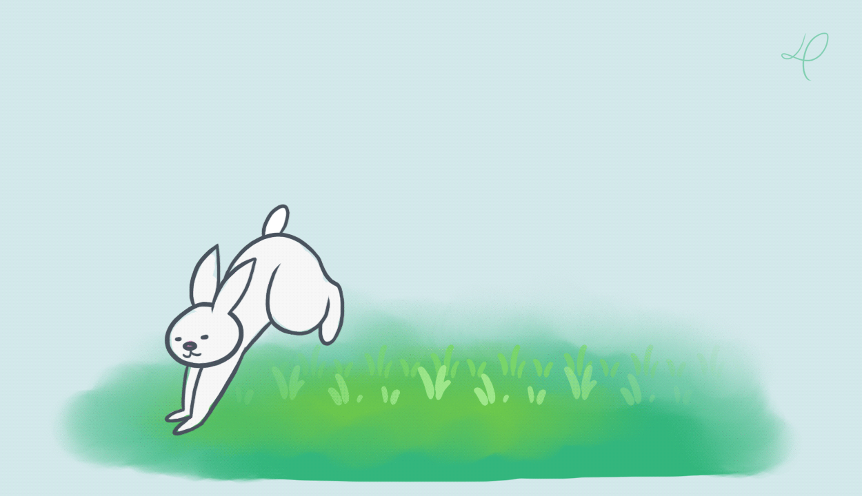Вы можете скачать анимированный GIF цикл, deviantart, прыжок, кролик, с GIF. Зайчик прыгает, Анимированный кролик.
