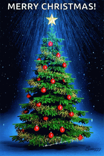 Рождественская елка гифка