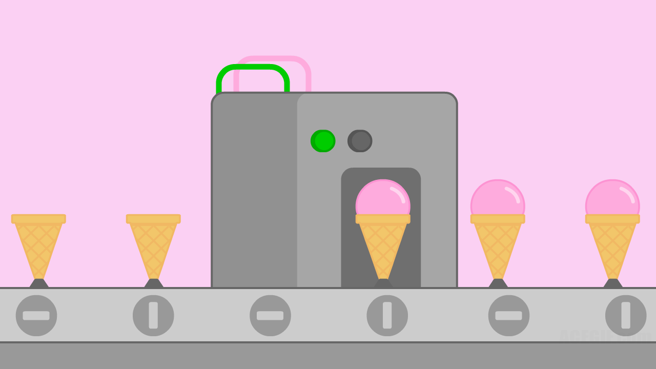 Strawberry Ice Cream Machine гифка, Ice Cream Machine гифка, Строберри айс Крим гиф.